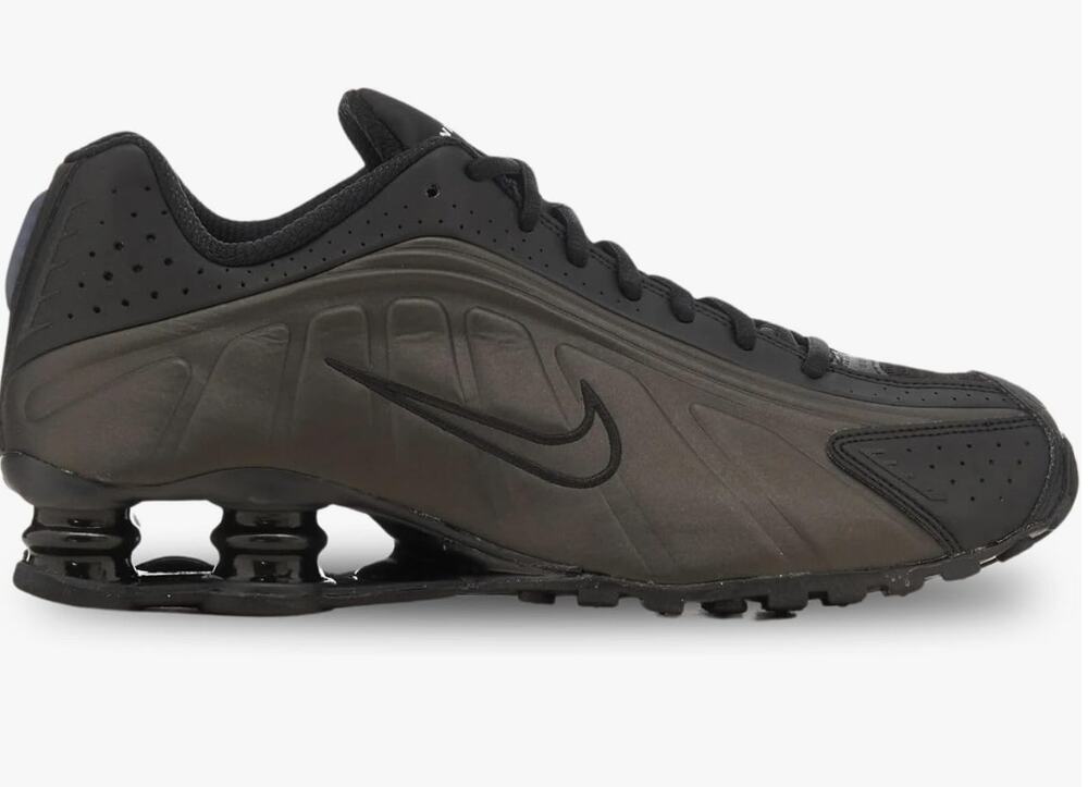 Nike Shox R4 Men's Shoes (Black/Black/Bright Crimson/Black) Size 9.5